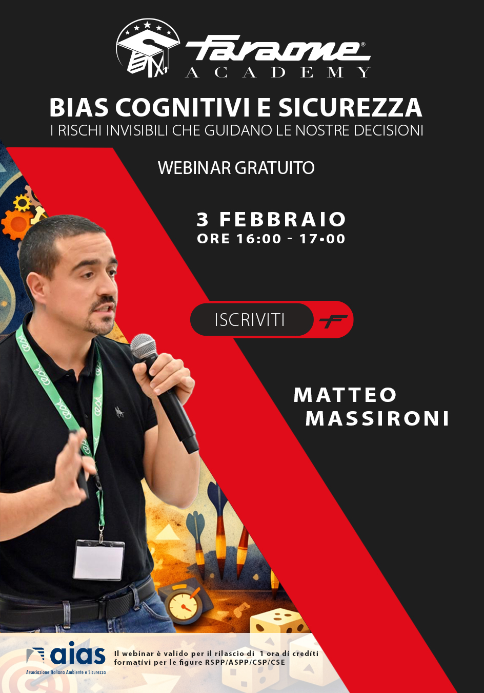 Webinar Gratuito – Bias Cognitivi e Sicurezza. I rischi invisibili che guidano le nostre decisioni