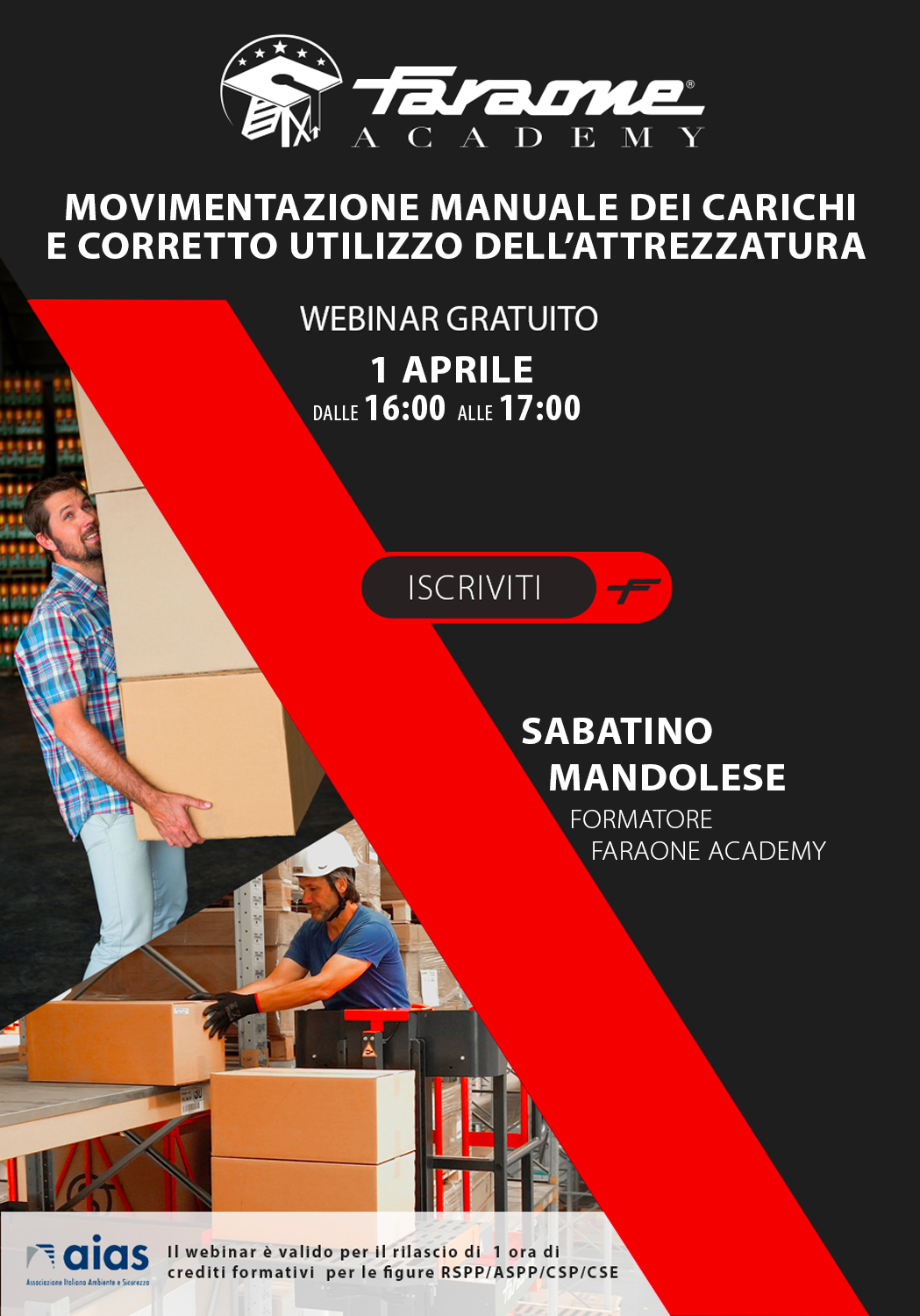 Webinar Gratuito - Movimentazione manuale dei carichi